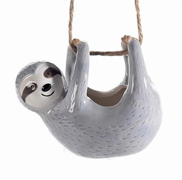 hanging sloth planter for succulent