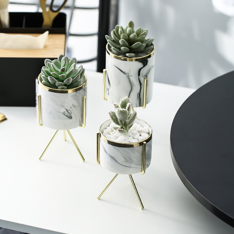 Ceramic Planter With Stand