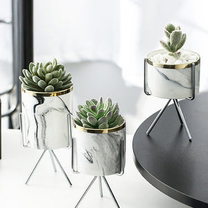 Ceramic Planter With Stand